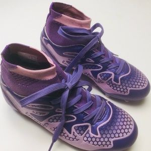 Purple Kids Soccer Shoes